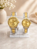 Luxury Gold &amp; Silver Couple Watches – Premium Matching Set