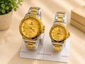 matching gold couple watch set