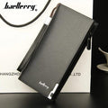 Men's Leather Wallet Black Zippered