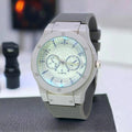 Men's Grey Water Resistant Quartz Watch 8cm