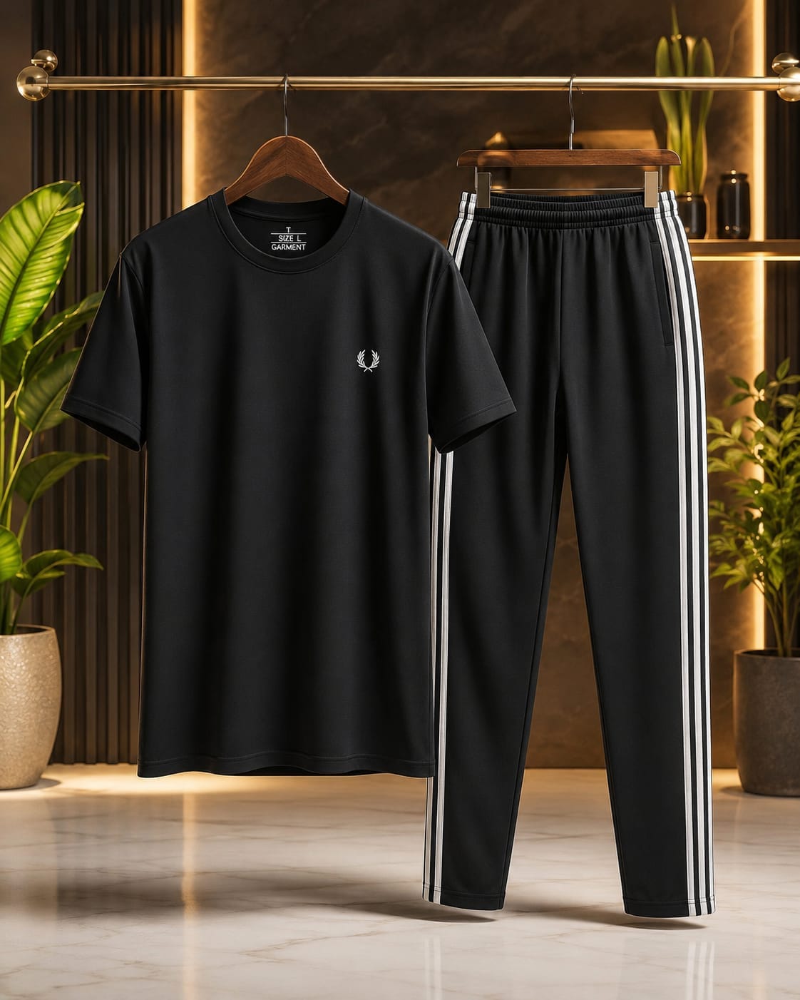 Premium Men's T-Shirt &; Track Pant Combo.Premium Men's T-Shirt &; Track Pant Combo.